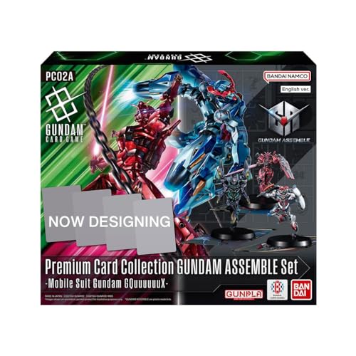 BANDAI Gundam Card Game Premium Card Collection Gundam Assemble Set - Mobile Suit Gundam GQUUUUUUX (PC02A)