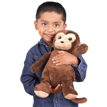 Squirrel Products Cuddle Mates Stuffed Animal Plush Toy - 14 Inch - Monkey