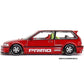 Kaido House Honda Civic (EF) Kaido Works V2 by Mini GT in Red 156 Diecast 1:64