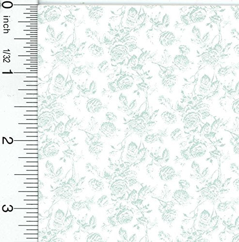 Mini Graphics Dollhouse Wallpaper Tiffany Light Blue