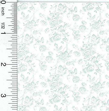 Mini Graphics Dollhouse Wallpaper Tiffany Light Blue