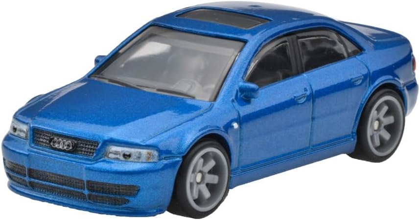 Hot Wheels JDY82 Premium 2 Pack Audi S4 Quattro/Audi R8 LMS Vehicle Toy Minicar 3 Years Old and Up Mult