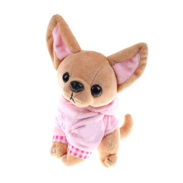 SUSHAFEN Stuffed Dog Puppy Toy Plush Toy Soft Doll Stuffed Animal Pillow Birthday Gift Present Cute Dog Ornaments Decoration Handicraft House Desktop