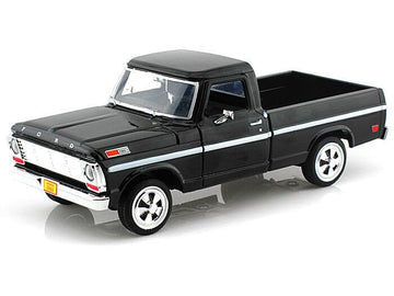 1969 F-100 Pickup Truck Black 1/24 Diecast Model Car by Motormax 79315bk