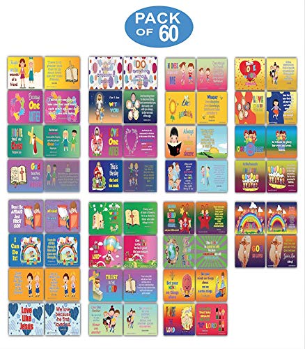 NewEights Daily Devotional Topical Bible Verses Kids (30 Cards x 2 Set)
