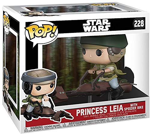 Funko 23253 Pop Deluxe: Leia on Speeder Bike Collectible Vinyl Figure (Styles May Vary)