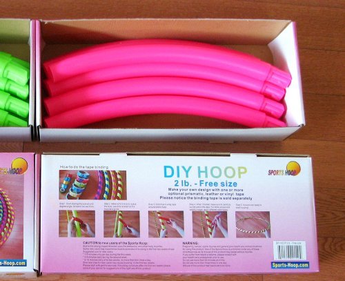Sports Hoop DIY Hoop 2B, 1.8 lb Large, Pink, 2 Tapes Included, Fat Loss