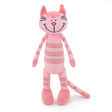 MR ViviCare 13" Pink Huggable Standing Cat Stuffed Animal Plush Toy, Stuffed Cat Plush Toy for Girls, Great Gift for Children, Birthday, Baby Shower
