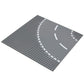Feleph Classic Road Street Base Plates, City Town Curve Road Building Kit, 25 x 25 cm Baseplate for Building Bricks Compatible with All Major Brands