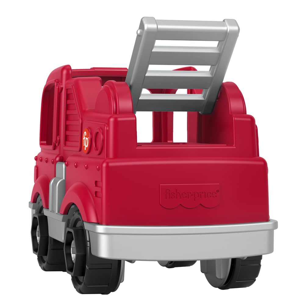 Replacement Part for Fisher-Price Little People Preschool Firestation Playset HPX85 - Replacement Red and Gray Fire Truck