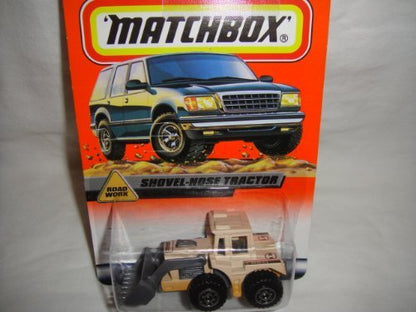 MATCHBOX #28 OF 100 ROAD WORK SERIES SHOVEL-NOSE TRACTOR DIE-CAST COLLECTIBLE