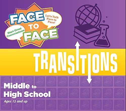 Harvest Time Partners Face to Face Transitions - Middle School to High School Conversation Game, Conversation Starters for Students, Parents,