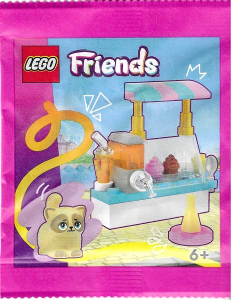 LEGO Friends Accessory Set: Cat (Pom) with Ice Creme Stand (29 pcs)