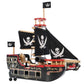 Le Toy Van Barbarossa Pirate Ship Sustainable Wooden Toy Playset