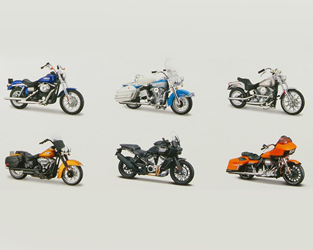 Harley Motorcycles 6 Piece Set Series 44 1/18 Diecast Models 31360-44
