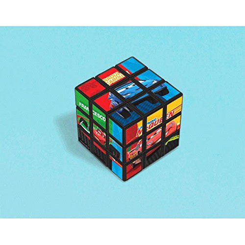 AmscanDisney Cars 2 Birthday Party Puzzle Cube, 2 1/8" x 2 1/8" x 2 1/8", Multicolor