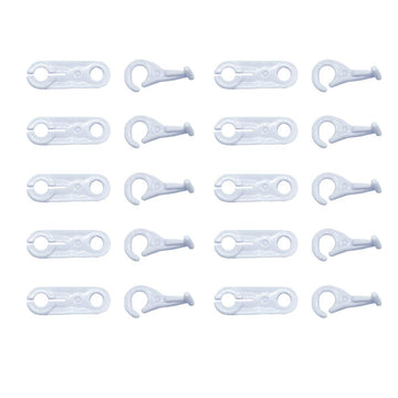 Yoogeer 10 Pairs Replacement Parts for Thomas Train Trackmaster Toys Couplers Hooks Eyes -White