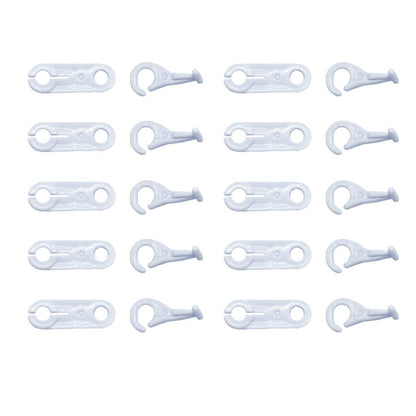 Yoogeer 10 Pairs Replacement Parts for Thomas Train Trackmaster Toys Couplers Hooks Eyes -White