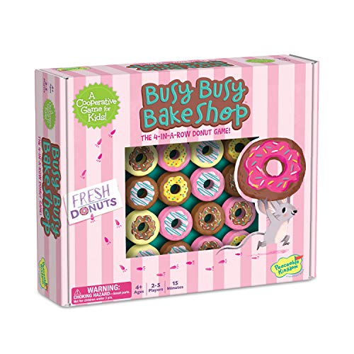 Peaceable Kingdom Busy Busy Bake Shop Cooperative Game for Kids - 2-5 Players Ages 4 and Older.