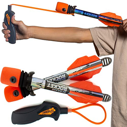 Toy Rocket Launcher for Kids: Outdoor Toys Slingshot Rocket Launchers - Best 6-10 Year Old Boy Gifts for Teens Boys & Girls All Ages - Fun Summer Toys