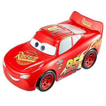 Disney Cars Toys Track Talkers Lightning McQueen, 5.5-in, Authentic Favorite Movie Character Talking & Sound Effects Vehicles, Fun Gift for Kids Aged