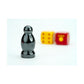 FanRoll Compatible with Catan Premium Robber & Metal Dice Set, Hematite