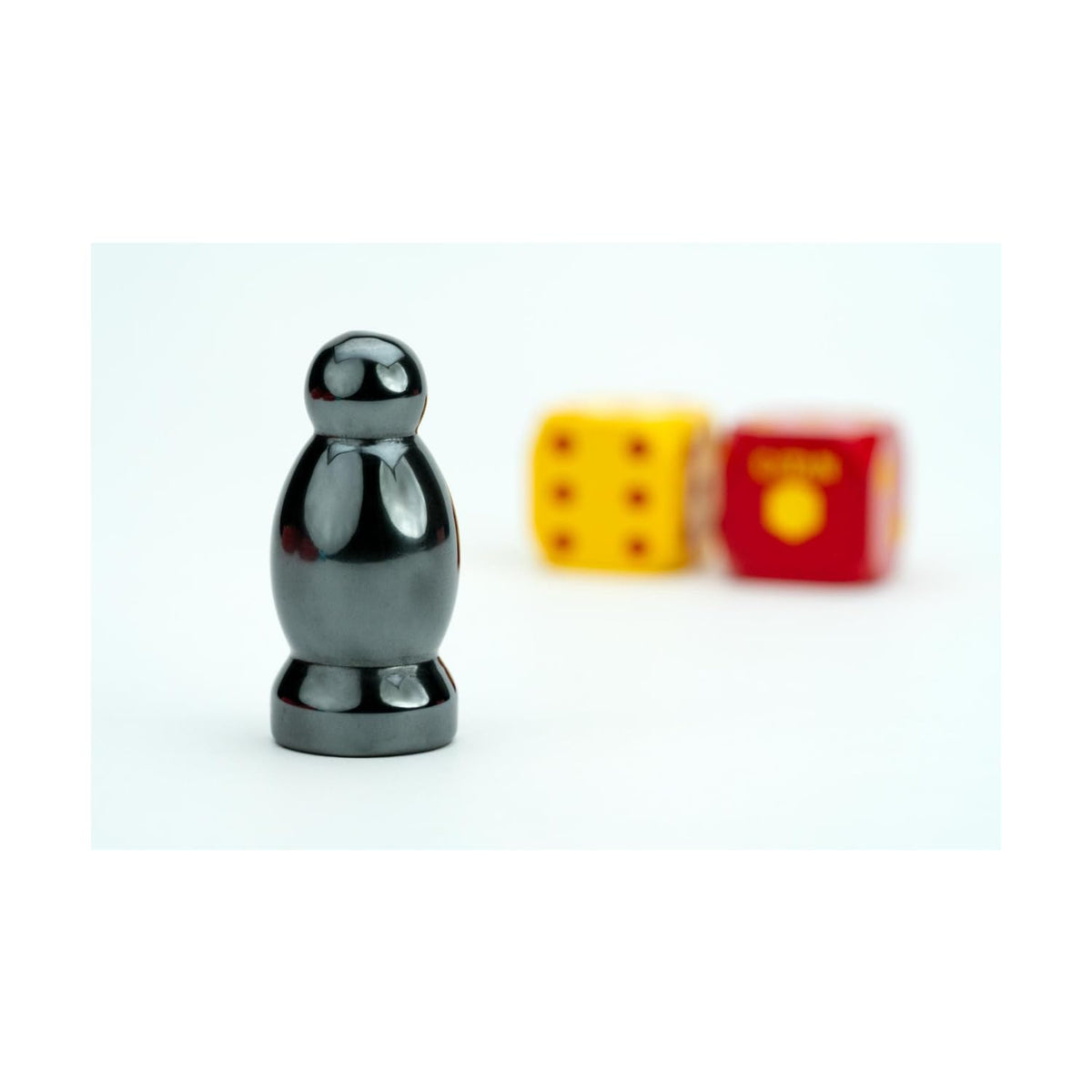FanRoll Compatible with Catan Premium Robber & Metal Dice Set, Hematite