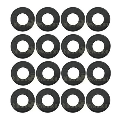 Billiard Evolution Set of 16 Black Nylon Washers for Foosball Table - Fit 5/8" Foosball Rods