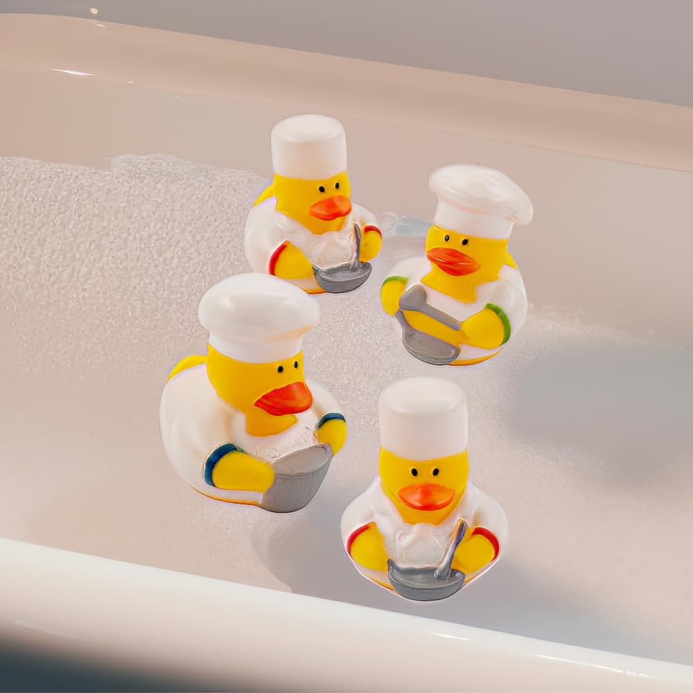 Chef Rubber Duckies : package of 12