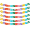 6-Pack Mexican Papel Picado Banner - 132Ft (22Ft x 6) Fiesta Party Decorations & Cinco de Mayo Supplies - 12 Patterns Waterproof Plastic Indoor