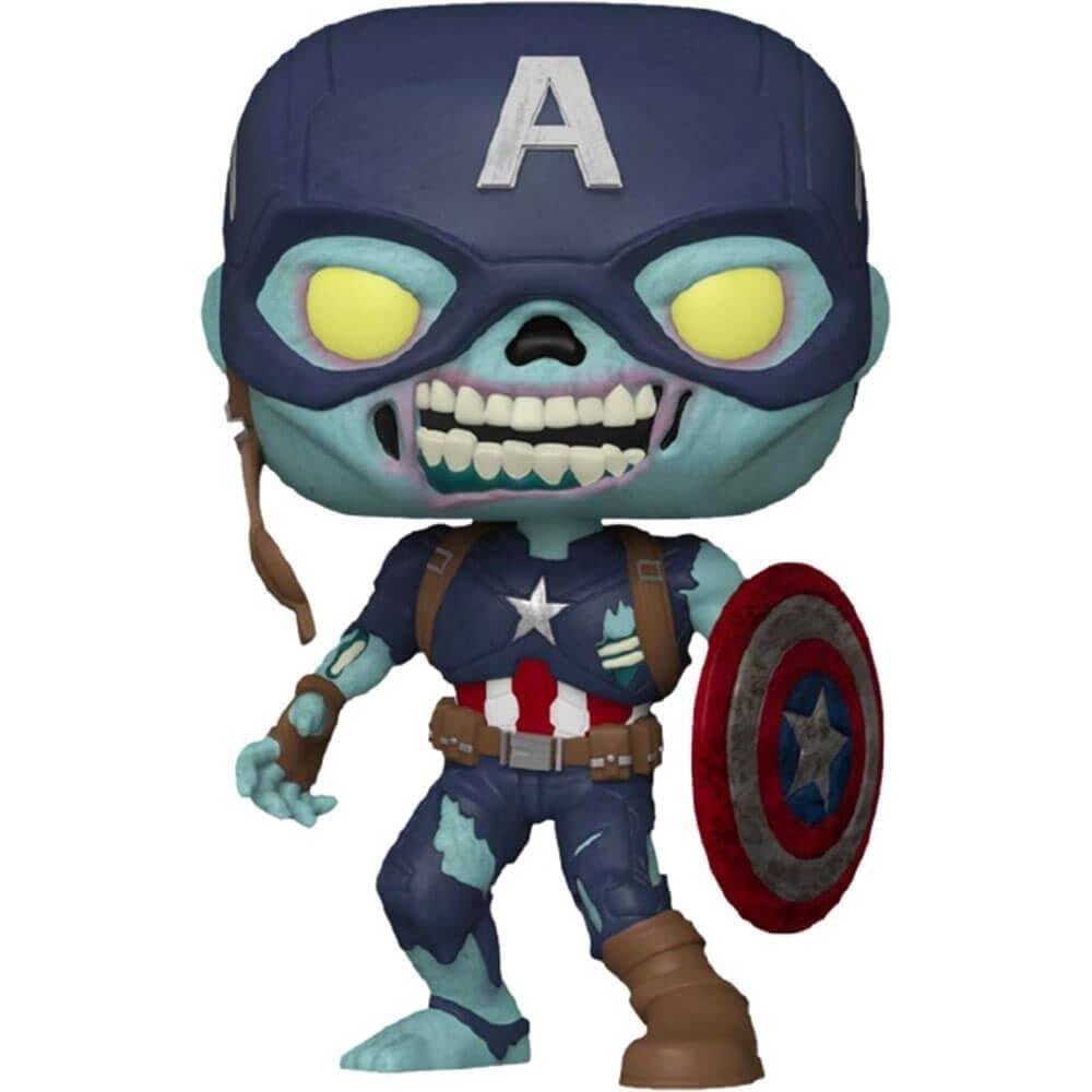 Funko Pop - Marvel's What If? #949 - 10-inch Zombie Captain America (Gamestop Exclusive)