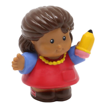 Fisher-Price Replacement Part for Collectible Little People Discovery Village School Playset C4284 - Replacement Hispanic Teacher Figure Kathleen -