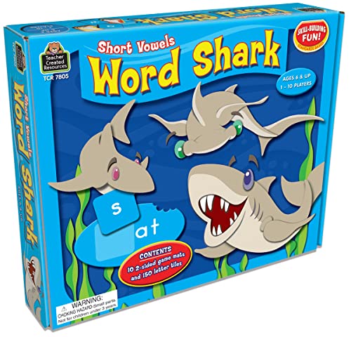 Teacher Created Resources Word Shark: Short Vowels Game (TCR7805)