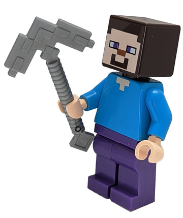 LEGO Minecraft: Steve Minifigure with Pickaxe