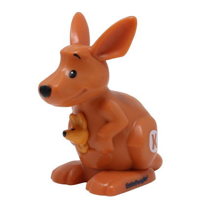 Fisher-Price Replacement Part for Collectible Little People Alphabet Fun Zoo Safari Farm Playset JGR92 - Replacement Letter K Brown Kangaroo Figure