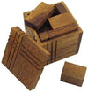 Square Packing Challenge Brain Teaser Wooden Puzzle