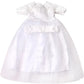 Little Angel - 18 Inch Doll Clothes: White Satin Communion / Wedding Dress with Matching Headband - Fits 18 Inch Doll