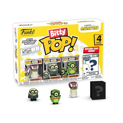 Funko Bitty POP! 4 Pack: Minions - Frankenbob, Bride Kevin + Mystery Minis