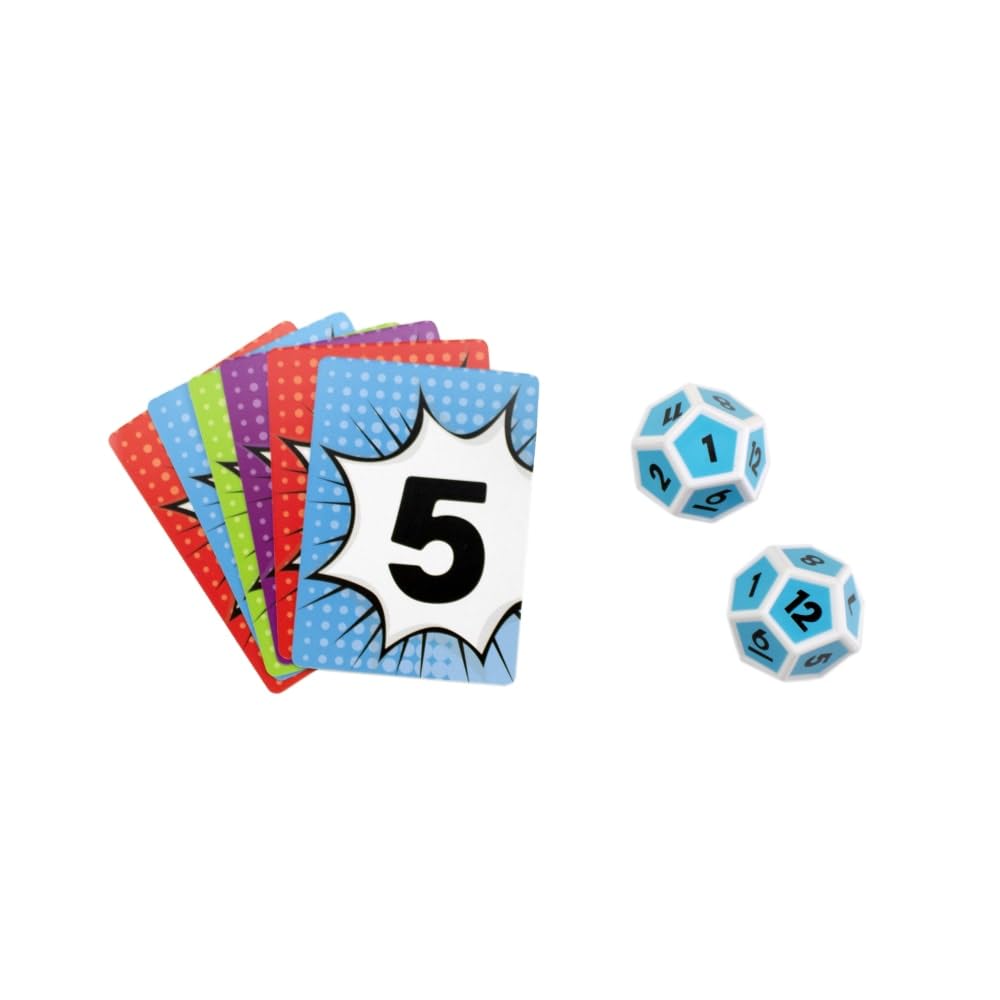 University Games, Scholastic Math Match Travel Dice Game, Mathematics Reinforcement Game for Kids, for 2 or More Players Ages 5 and Up