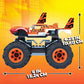 MEGA Hot Wheels Monster Trucks Building Toy Playset, Tiger Shark with 187 Pieces, 1 Micro Action Figure Driver, Orange and Black, Kids Age 5+ Years