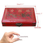 LinaLife Chinese Mahjong Toy Set, Classic Board Game 144 Tiles Set with a Wooden Box asy-to-Read Game Set Travel Mahjong Set Portable Size and Light