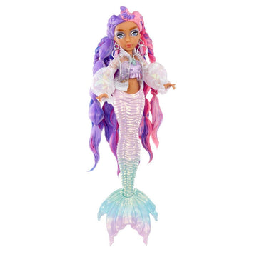 MERMAZE MERMAIDZ Color Change Kishiko Mermaid Fashion Doll Designer Outfit & Accessories, Stylish Hair & Sculpted Tail, Poseable, Collectors Ages 4 5