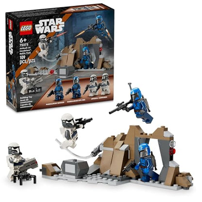 LEGO Star Wars: The Mandalorian Ambush on Mandalore Battle Pack, Building Toy with 4 Star Wars Minifigures, Collectible Brick Built Playset, Star Wars