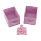 Emily Rose 14 Inch Doll Furniture - Open Wardrobe Closet with Hangers & Storage Bins - Wooden Organizer for Wellie Wishers, Glitter Girls & 14” Dolls