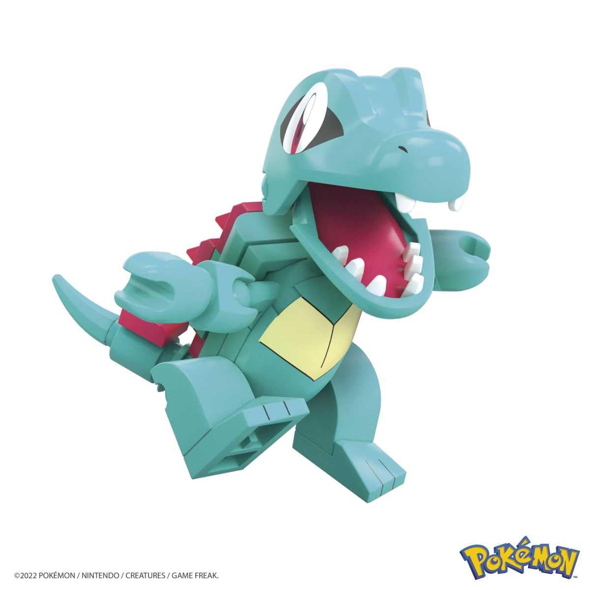 MEGA Pokemon Totodile Building Set with 30 Compatible Bricks and Pieces and Poke Ball, Toy Gift Set for Ages 6 and up