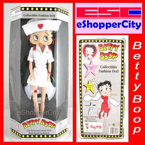 Betty Boop 12" Nurse Character with Bendable Legs and Movable Arms