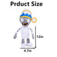 JHESAO 12" Plants and Buckethead Zombie Plush Toys - Normal Zombie PVZ Plushies - Stuffed Soft Dolls - New