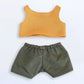 niannyyhouse 20cm Plush Doll Clothes Yellow Vest Green Pants Stuffed Kpop Doll Clothing (Yellow)