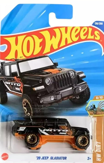 Hot Wheels '20 Jeep Gladiator [Black], HW Dirt 6/10, 130/250