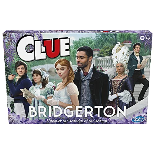 Hasbro Gaming Clue: Bridgerton Edition-BoardGame for Ages 17+Game for Bridgerton Fans for 3-6 Players, Inspired by Shondaland's Original Series on